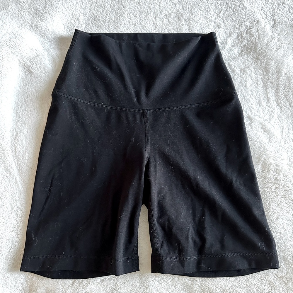 Black athletic biker shorts- XS